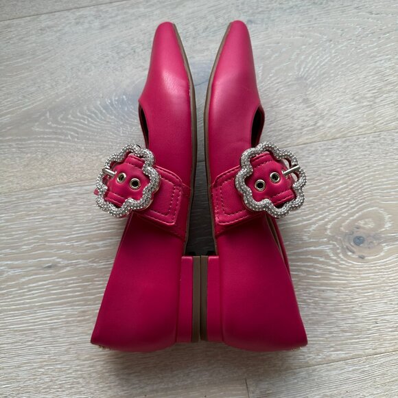 Sam & Libby Pink Mary Janes with Crystal Flower Buckle - Picture 3 of 8